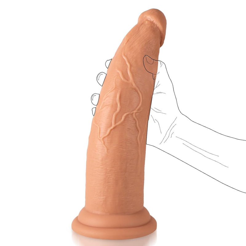 12 Inch Huge Thick Dildo With Small Glans & Thick Shaft, 2.93'' Diameter Dual Density Silicone Big Dildos With Suction Cup Adult Sex Toy For Vaginal G-Spot & Anal Play Advanced Gay Men Women