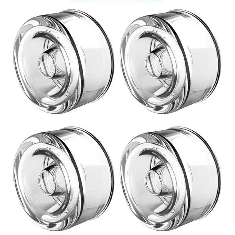 Advanced 4-Pack Universal Penis Pump Sleeve Replacement, Male Silicone Penis Vacuum Pump Seal Cover Enhancement Growth Pump Cap Sex Toy Extender Accessory For Men, White