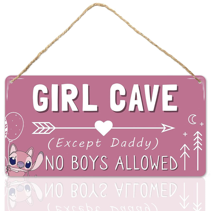 Cute Room Decor Signs For Teen Girls Stitch Bedroom Decor Kids Room Door Sign
