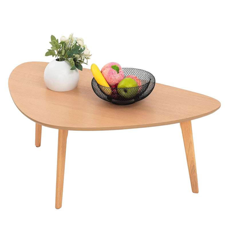 Small Coffee Table Mid Century Modern Wood Oval Coffee Tables Retro Minimalist
