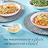 4-Pc Versa Bowls for Pasta, Salad and More, Service for 4, Durable and Eco-Friendly 30-Oz , Compact Stack Bowl Set, Microwave and Dishwasher Safe, White