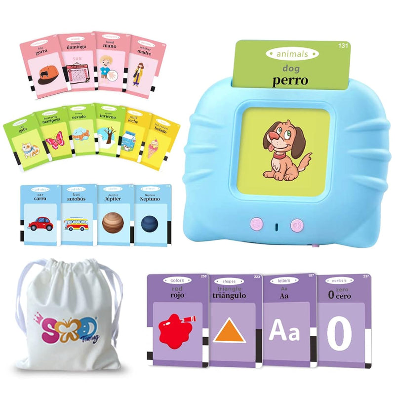 Spanish Flash Cards For Kids,Bilingual Flash Cards For Toddler/Beginning Ab