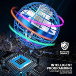 2025 Flying Orb Ball Toy,Cosmic Globe Boomerang Hover Ball Galactic Fidget Spinner, Hand Drone Orbit, Cool Toys Gift For 6 7 8 9 10+ Year Old Boys Girls Teens Outdoor Toys(Blue)