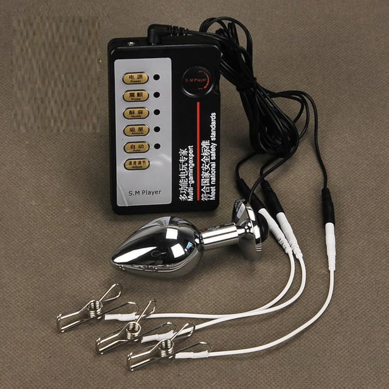 Electrical Anal Plug Anal Urethral Sound Electro Inserting Toys Stimulation Masturbation Set Dildo For Beginners And Advanced Users Massager Sm Kits Stimulation Surprised