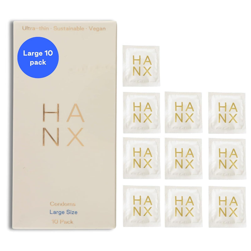 Condoms | Ultra-Thin, Natural Latex With Silicone Lubricant | Paraben & Spermicide-Free | Dermatologically Approved | Strong & Reliable | Safe, Comfortable Protection | Large (Pack Of 10)
