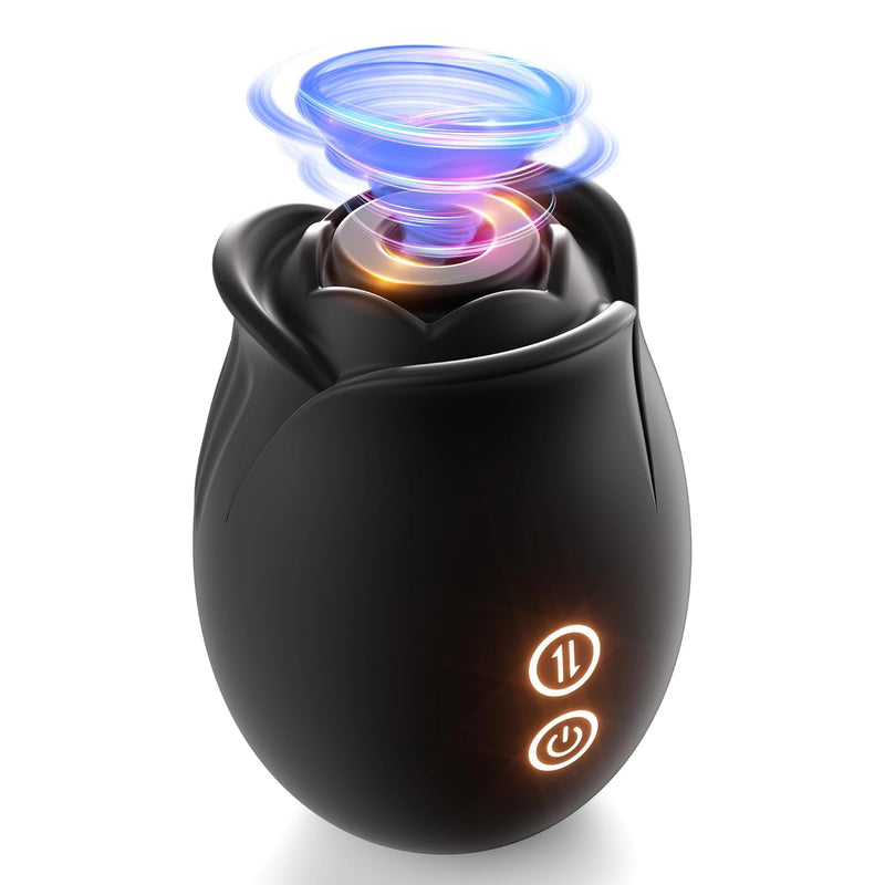 Adult Sex Toys Vibrator For Women –Upgrade Sucking Black Rose Sex Toys For Women Clitoral Nipple Stimulation, Womens Sex Toys Rose Sucker With 9 Suction For Woman Female Couple Sex Machine