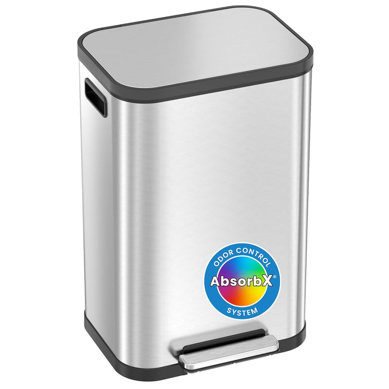 Softstep Prox 50 Liter / 13.2 Gallon Kitchen Step On Trash Can With Absorbx Odor