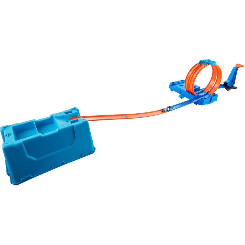 Hot Wheels Toy Car Track Set, Track Builder Multi Loop Box Playset & 1:64 S