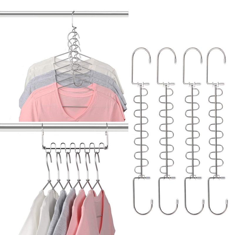 Metal Space Saving Hangers 12 Slots New Version Hanger Magic Cascading Hanger Cl