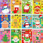 36 Piece Christmas Craft Sticker Set, DIY Stickers for Party Favors