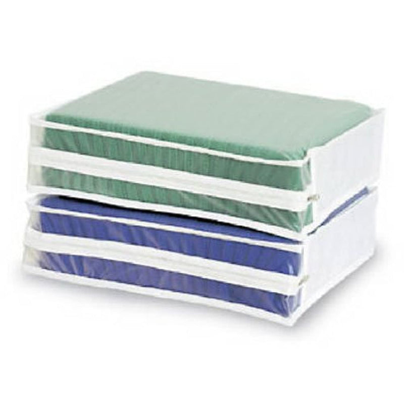 Set Of 2 Sweater Bag, Clear & White, 2 Count