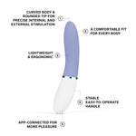 Liv 3 App-Controlled G-Spot Vibrator For Women With 8 Settings, Curved Shape Female Vibrator Sex Toys, Waterproof Vibrator, Personal Vibrators, Adult Toys For Women, Sex Toy For Woman, Blue