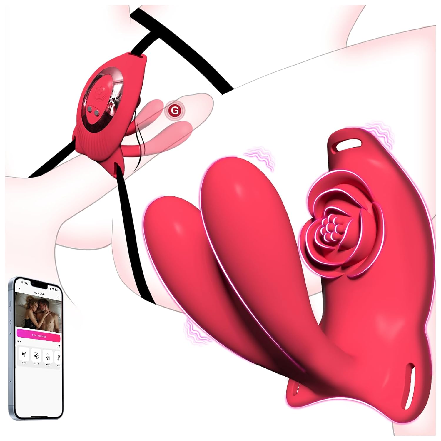 Couples Rose App Remote Control Wearable Vibrator, Women Adult Sex Toys  Games Clitoral Vibrator G-Spot Stimulator, Hands-Free Clit Vibrator For  Pleasure, Vibrating Panties Female Sex Toy – BlessMyBucket