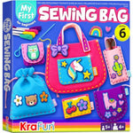 Beginner Kids Sewing Bag Kit with 6 Animal Themed Projects for Ages 6+