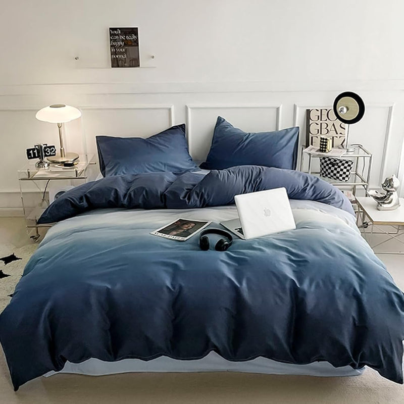 Blue King Size Comforter Set Gradient Blue White Bedding Comforter Sets Navy B
