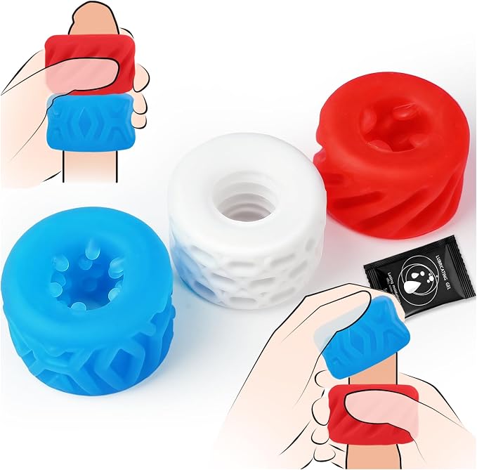 Reversible Male Masturbator Sleeve Kit with 6 Textured Options