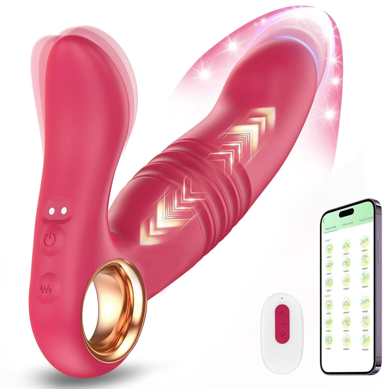 Vibrator G Spot Thrusting Dildo With Mimic Finger - Powerful Clitoral BlessMyBucket Vibrator G Spot Thrusting Dildo With Mimic Finger - Powerful Clitoral BlessMyBucket