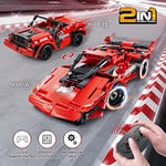 Stem Building Blocks Toys Gifts For Age 6, 7, 8, 9, 10, 11, 12 Boys And Girls, Diy Building Bricks, Stem Engineering Construction Rc Toy,Racing Car With Remote Control