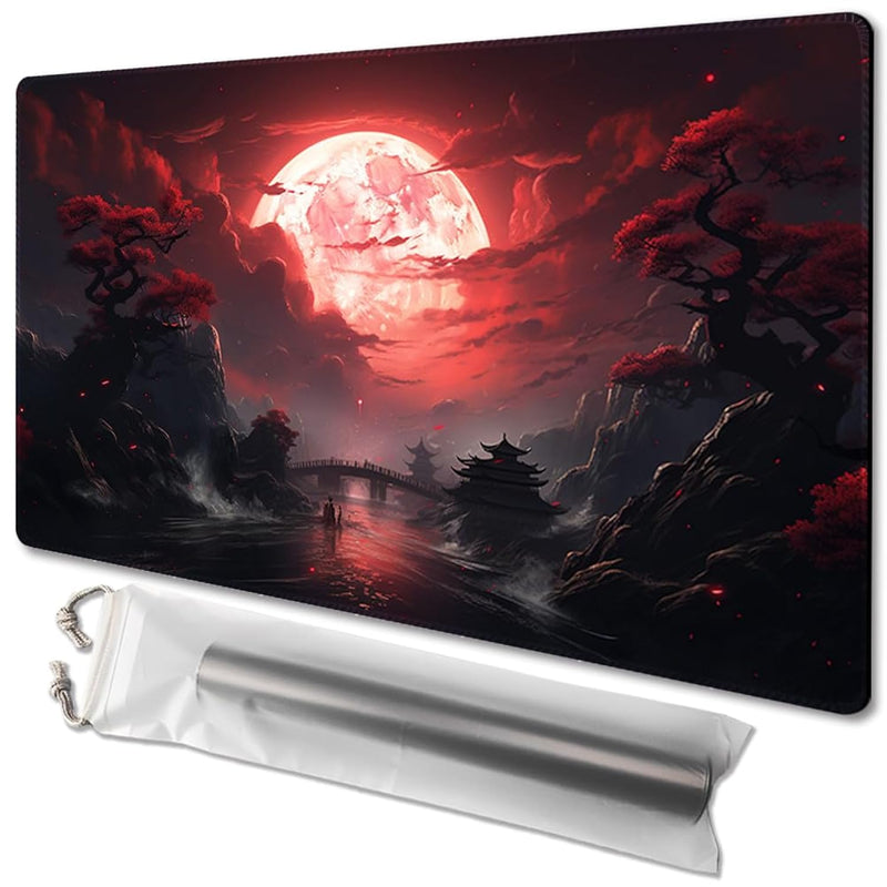 Mtg Playmat Size 24X14In Free Storage Bags Non Slip Backing Printing, Ideal