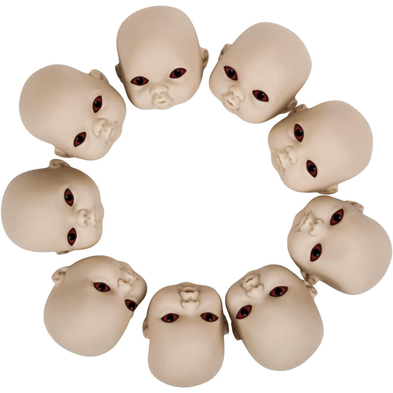15 Pieces Halloween Baby Doll Heads, Doll Heads Haunted Doll Heads Creepy D