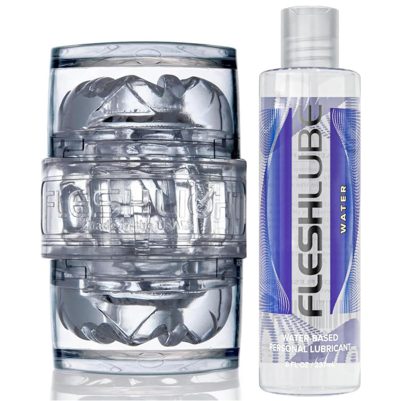 Quickshot Vantage Male Sex Toy | With 8 Ounces Of Fleshlube Water Lubricant