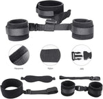 Adjustable BDSM Neck-to-Wrist Restraint Set with Collar & Blindfold for Couples