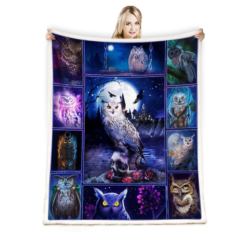 Owl Gifts For Women,Owl Blanket,Owl Gifts For Owl Lovers,Owl Throw Blanket For