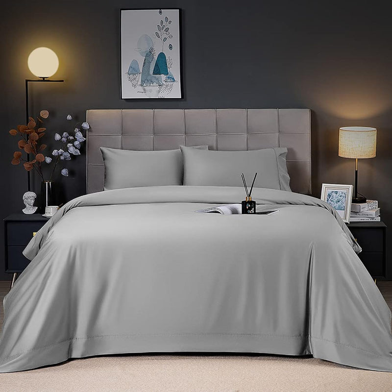 Cooling Breathable Bamboo_ Bed Sheets Set - King Size,1800 Thread Count Super