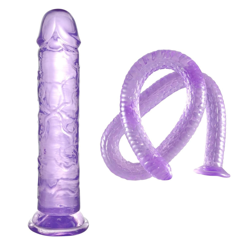 12.6 Inch Huge Realistic Dildo + 41.7 Inch Super Long Anal Plug Dildo