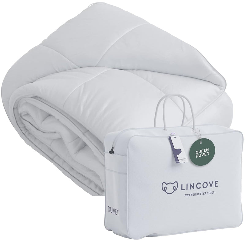 Canadian Down Comforter – All-Season Warmth Duvet Insert – Corner Loops In Eac