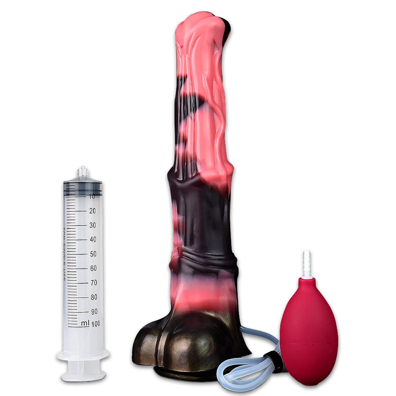 12Inch Realistic Squirting Horse Dildo, Super Long Fantasy Dildo Huge Thick Dildo Anal Sex Toy With Suction Cup, Big Silicone Adult Toy For Men And Women Couples