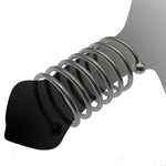 Metal Threaded Penis Ring Sex Toy Hollow Penis Cage Expander Male Bondage Cock Ring With Beads