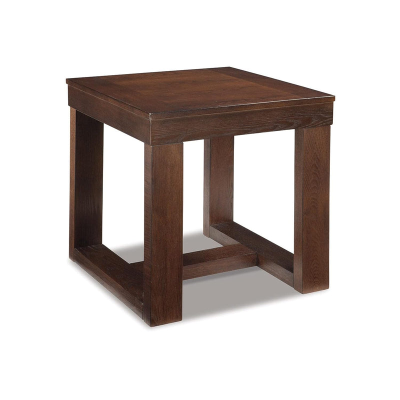 Signature Design By Ashley Watson Classic Oversized Square End Table, Dark Bro