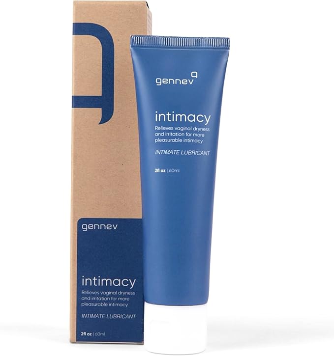 Gennev Personal Lubricant for Women - All-Natural, Water Based Lubricant for Dryness - pH-Balanced, Non-Sticky, No Parabens, Glycerin, Hormones, or Fragrance, Travel-Sized (2 Ounces)
