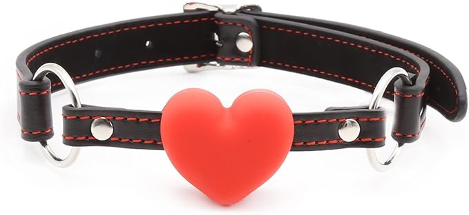 Heart Shape Open Mouth Ball Gags Harness Bondage Restraints Adult Sex Toys