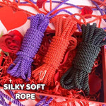 Bdsm Bondage Shibari Sex Rope - Bdsm Beginner Set Kit Adult Fetish Bondage Restraints Set Sex Toys For Women, Men & Couples, 32 Feet 8Mm (3 Cloors)