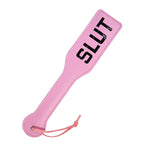 Faux Leather Slut Spanking Paddle For Sex Play, 12.8Inch Total Length Paddle For Adults, Pink