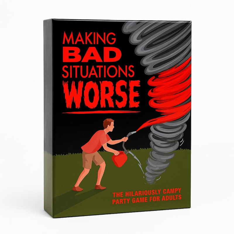 Making Bad Situations Worse – Hilarious Card Game Of Awful Reactions – Fast-Paced Party Game For Game Night, Groups, And Friends – Includes 300+ Cards And Die