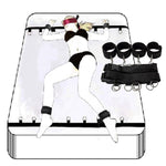 Bedroom Couples Bed Restraint Kit Adult Hand Cuffs And Leg Shackles Adults Fun Sexy Gifts For Bedroom Juguetes Para Adulto Restraint Set Sex Resistance Bands Bed Sweatshirt