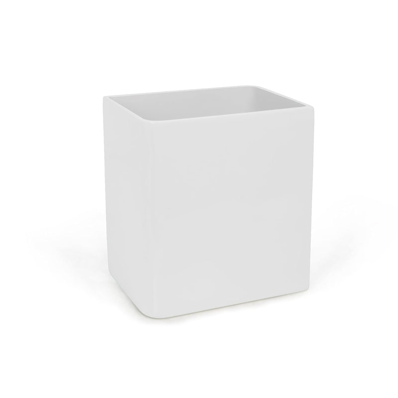 Lacca Waste Basket, White