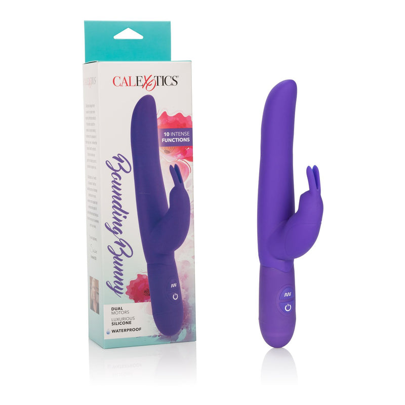 Bounding Bunny - Waterproof Rabbit Vibrator Toy For Couples - Adult Sex Clitoral G Spot Massager – Purple