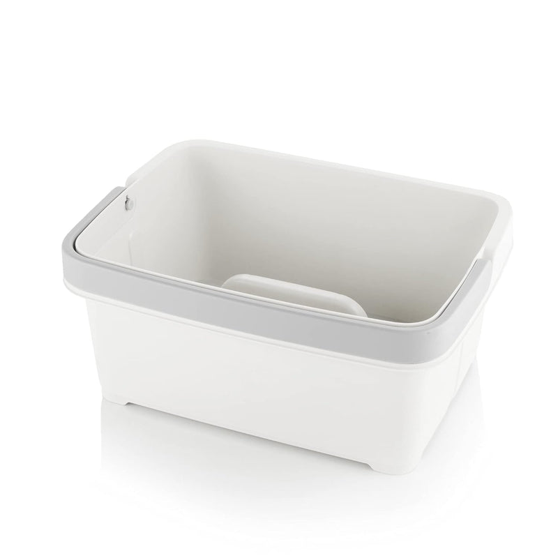Minky Large Storage Caddy - Easy To Clean Plastic Storage Bin With Foldaway Hand