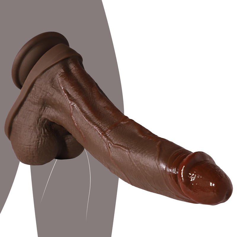 11 Inch Realistic Black Dildo Sex Toys,Skin-Like Huge Thick Dildos For Clitoral Vagina And Anal Stimulation With Strong Suction Cup, Adult Sex Toys For Men And Women (Black)