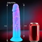 Soft Silicone 9-Inch Fantasy Shower Dildo with Suction Cup XL Monster