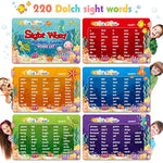 Wooden Magnetic Sight Word Fishing Game, Sight Word Educational Toy For Age Of 3,4,5,6 Year Old Kids, Boys & Girls,Homeschool,Visual, Tactile And Auditory Learning