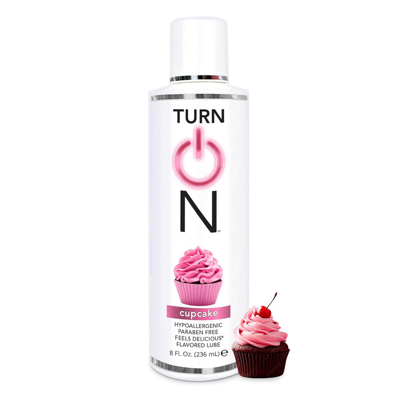 Cupcake Flavored Lube 8 Oz Vegan Paraben-Free Condom Safe