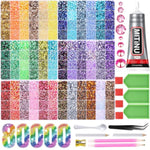 36 Color Resin Jelly Rhinestones, 144 Styles in 3-6mm Sizes for Bedazzling Crafts
