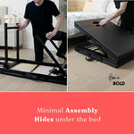 Adjustable Positioning Sex Table with Steel Frame and Rotating Stirrups