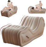Inflatable Sex Sofa with Built-In Air Pump, Positioning Support & Bondage Design
