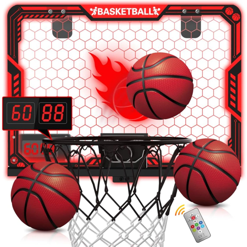 Indoor Basketball Hoop For Kids: Basketball Gifts For Boys 4 10 Led Light &